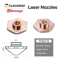 ultrarayc for bodor fiber laser nozzles single double layers dia 28mm h15mm m11 for precitec fiber laser cutting head