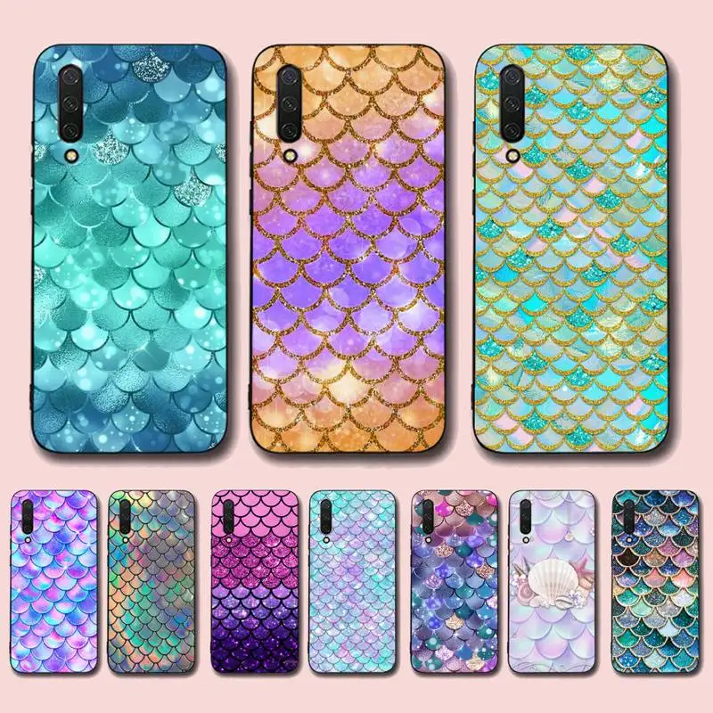 

fish scales Phone Case for Xiaomi mi 5 6 8 9 10 lite pro SE Mix 2s 3 F1 Max2 3