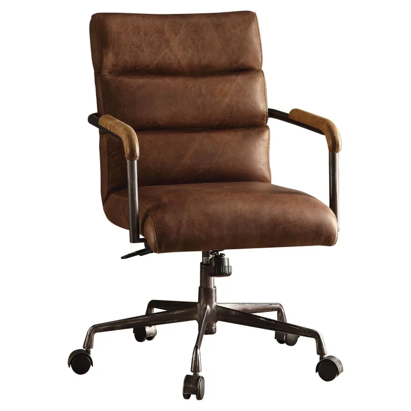 

Acme Furniture Harith Office Chair, Retro Brown Leather