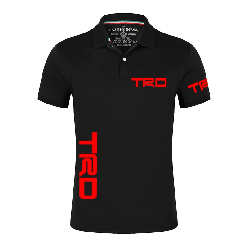 

2022 Summer Men's Toyota Motorsport TRD Print Polo Man Classic Unisex Top Outdoor T-Shirt Casual Short Sleeve Solid Color Tshirt