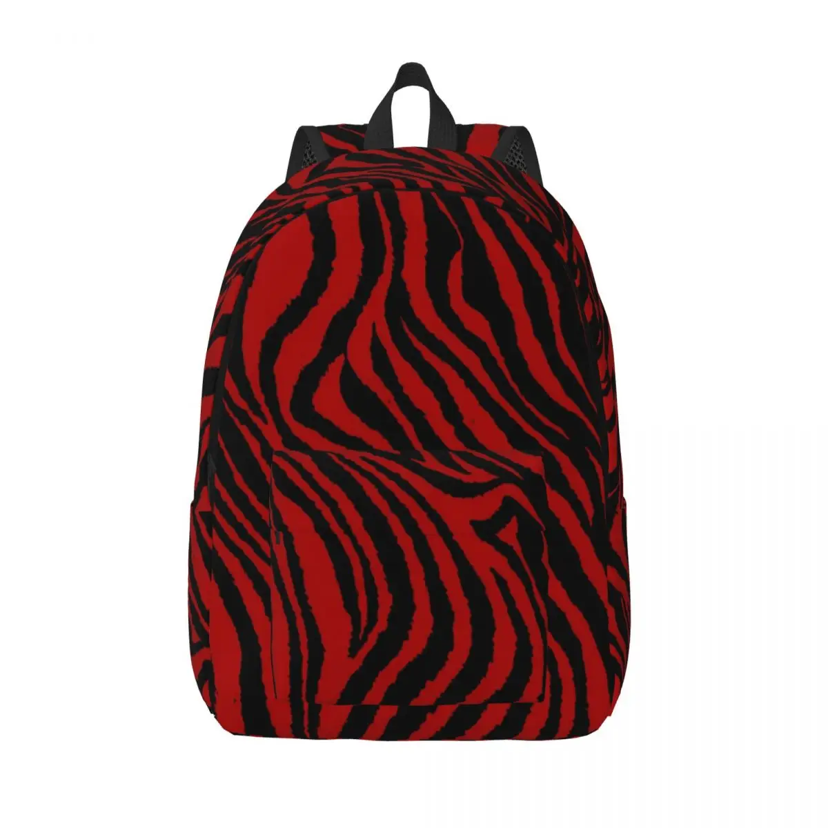 

Striped Ruby Red Backpack Abstract Print Youth Polyester Hiking Backpacks Breathable Fashion School Bags Rucksack