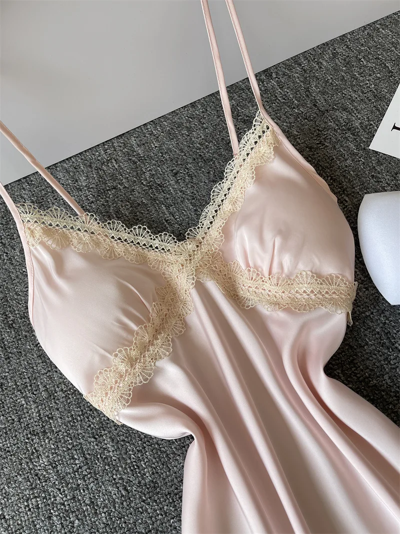 Кружевное женское домашнее платье