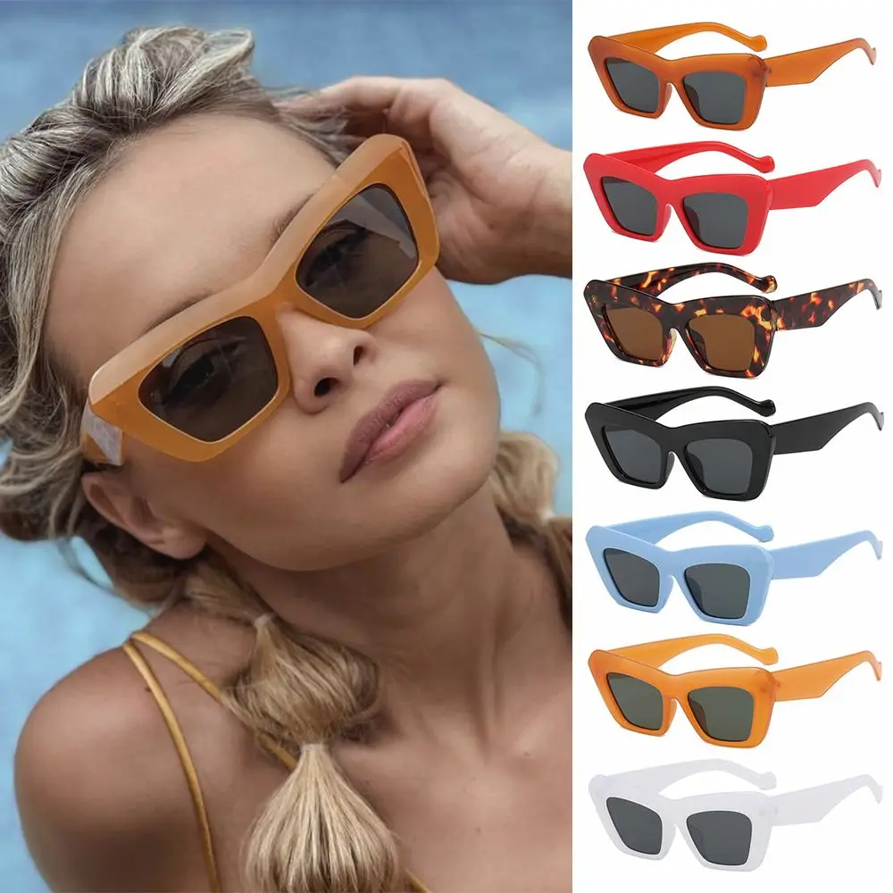 

Vintage Eyewear Hip Hop Gradient Triangle Square Sunglasses Women Shades Cat Eye Sunglasses Sun Glasses