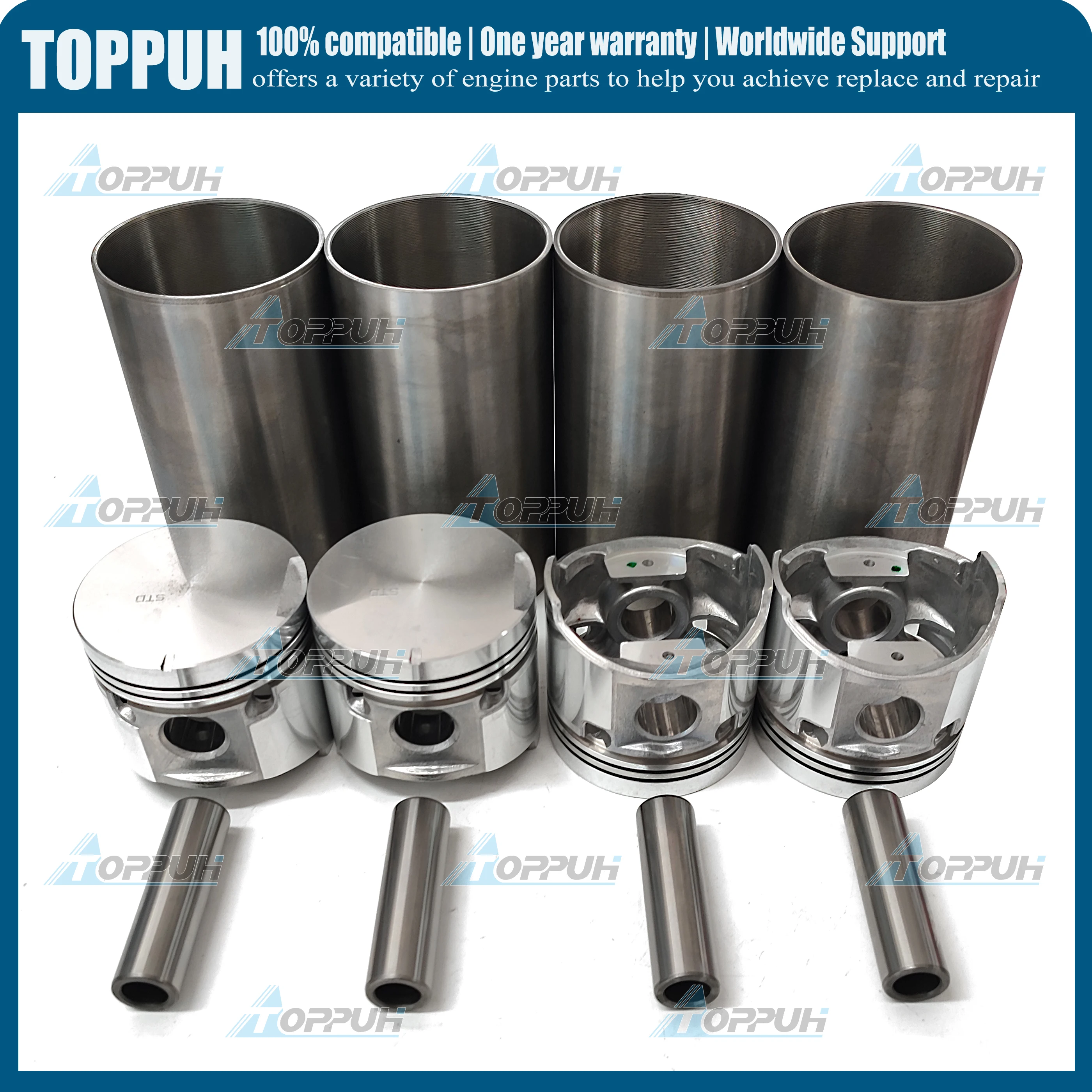 Комплект для ремонта двигателя Mitsubishi Forklifts 4G52 прокладок цилиндров подшипники