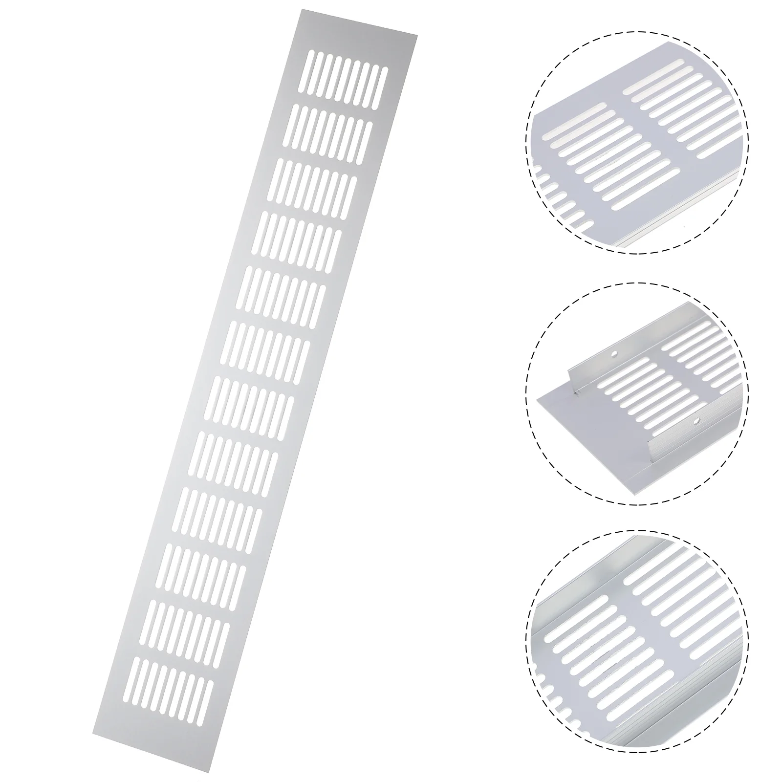 

Aluminum Alloy Vent Cover Furniture Breathable Mesh Rectangle Cabinet Accessories