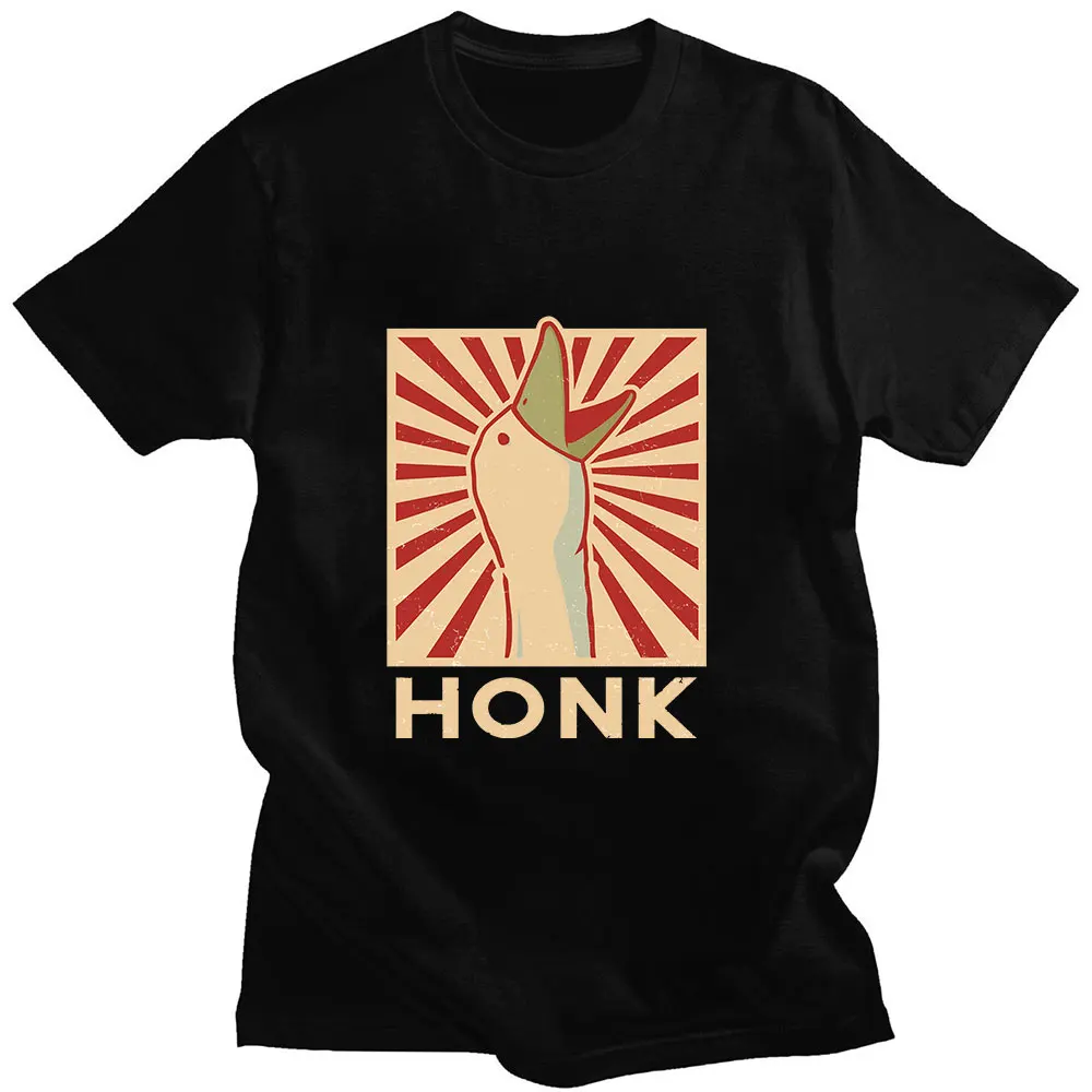 

Футболка мужская Тонкая хлопковая с короткими рукавами и принтом гуся