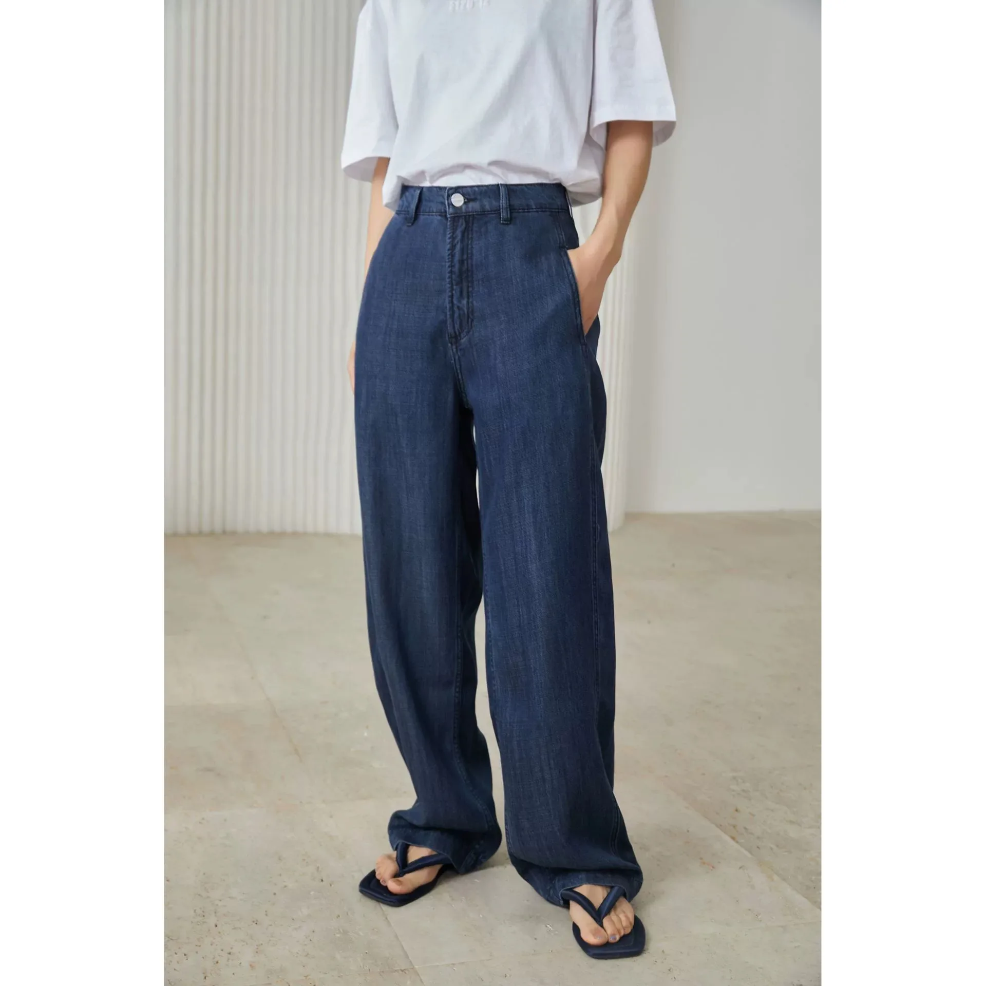 2023 Jeans Summer New Fashion High Waist Wide Leg Sagging Loose Slim Pants for Women