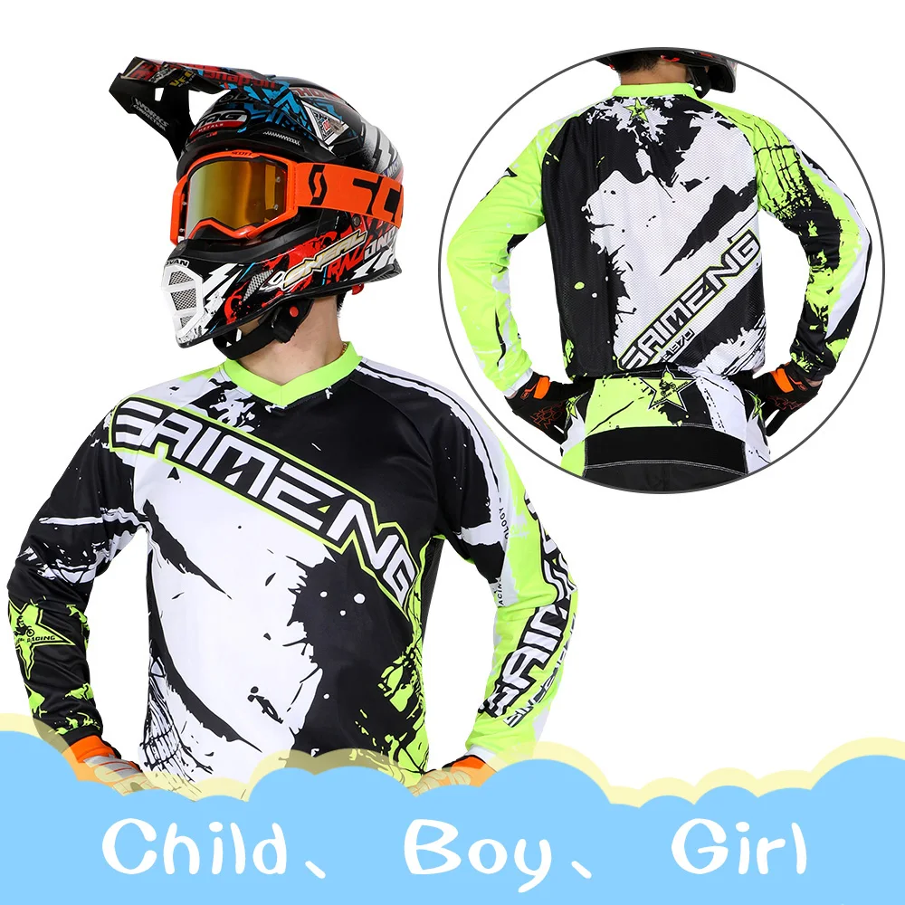 

motocross racing gear set child children's clothing student boy kid girl Motorcycle 20/22/24/26/28 DH MTB
