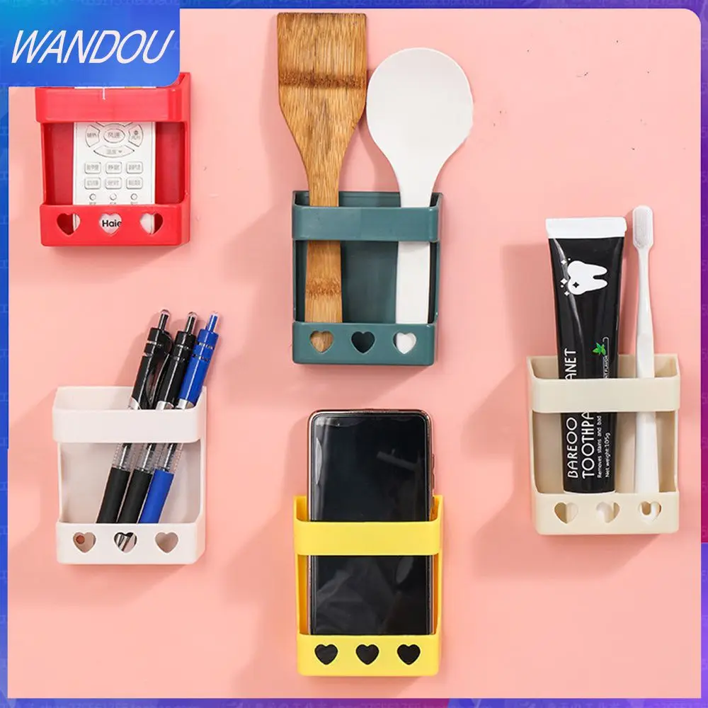 

1pcs Shelf Adhesive Mobile Phone Holder New Bracket Multi-functional Charging Storage Rack Wall Mounted Organizer