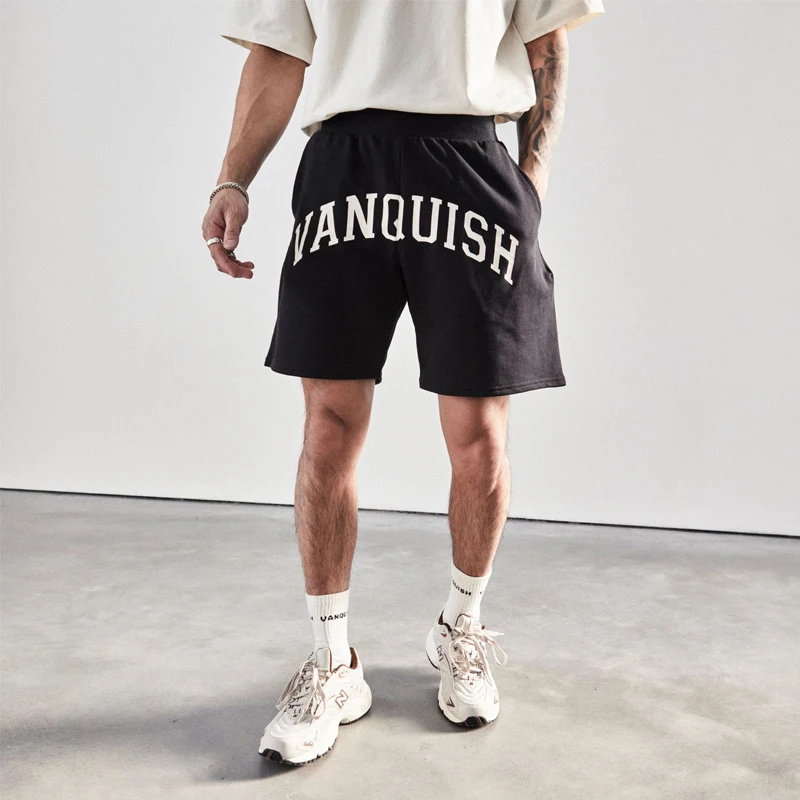 

Pantalones cortos deportivos de algodón para hombre, Capri, rectos, informales, holgados, para entrenamiento, novedad de verano,