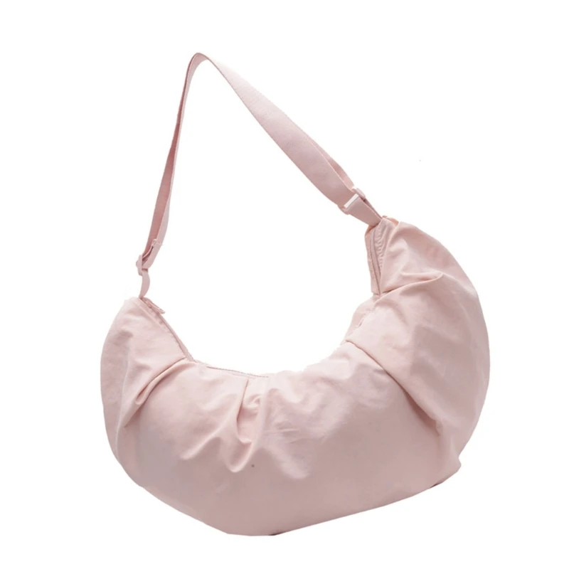 E74B Шикарная нейлоновая сумка на плечо в форме полумесяца. Универсальные сумки