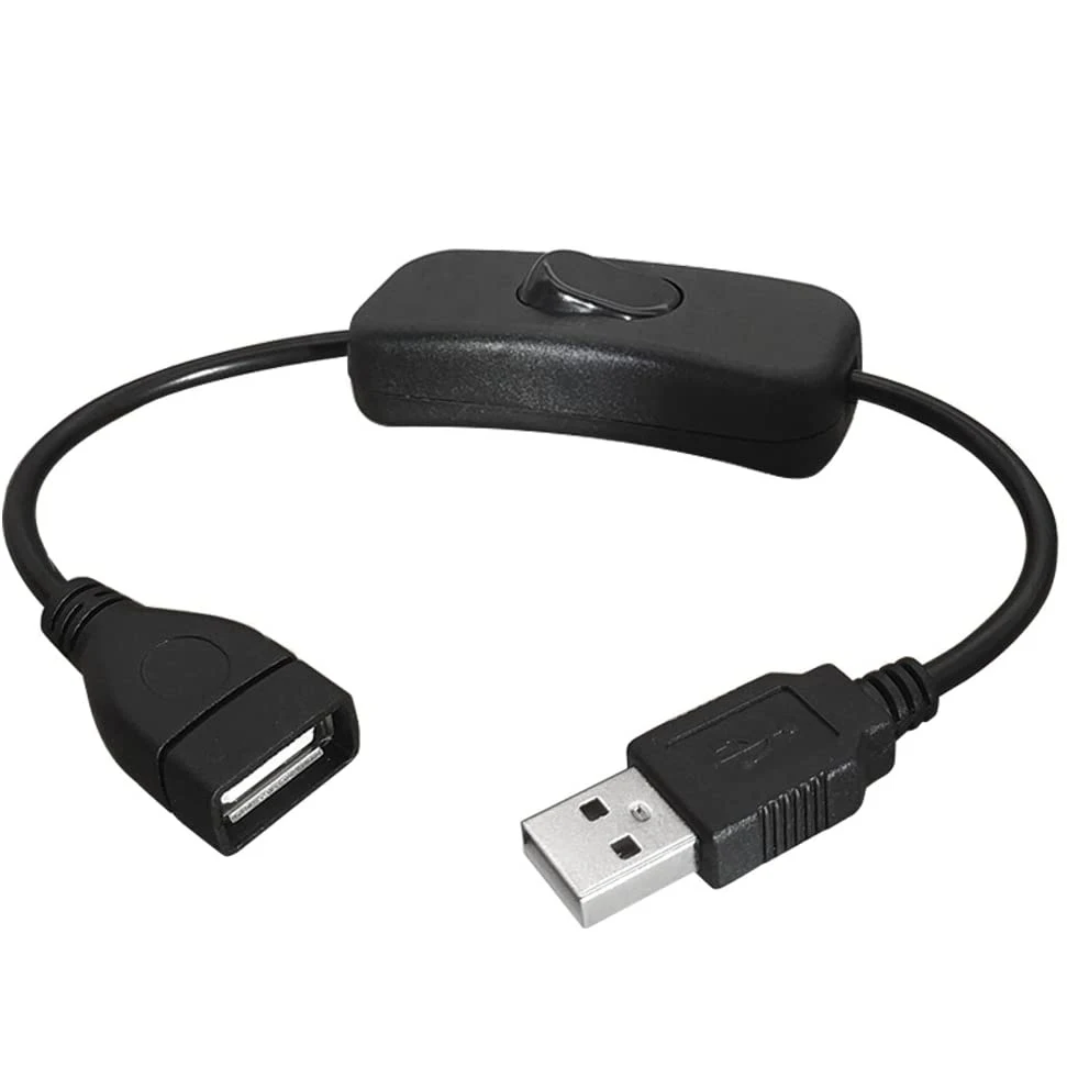 Кабель-удлинитель со штекером на гнездо USB и переключателем | Электроника