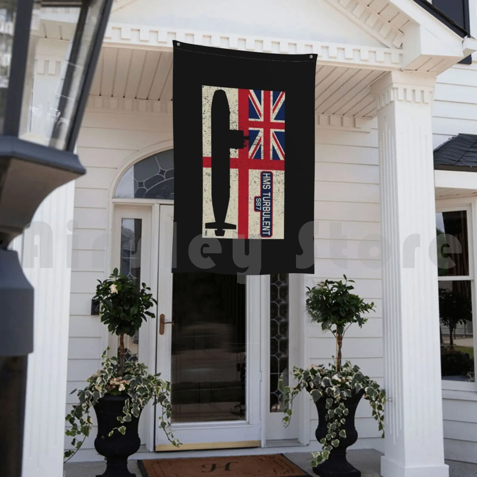 Винтажный флаг Hms Turbulent S87 Британский Королевский флот подарок уличный декор