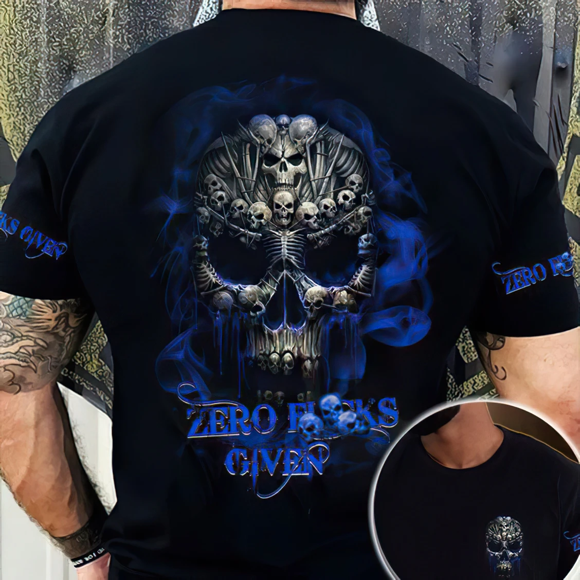 

Men T-shirts Horror Skull Print 3d T-shirts Male Summer Tops Short Casual Hip Hop Tees Street Loose Oversized Vintage Clothes