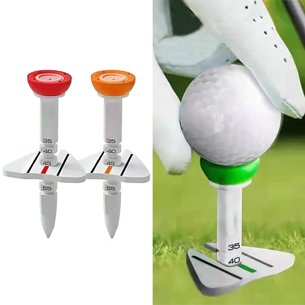 

2pcs Ball Holder Durable Flexible Indoor Outdoor Driving Range Mini Aids Golf Tee Easy Install Replacement Adjustable Height