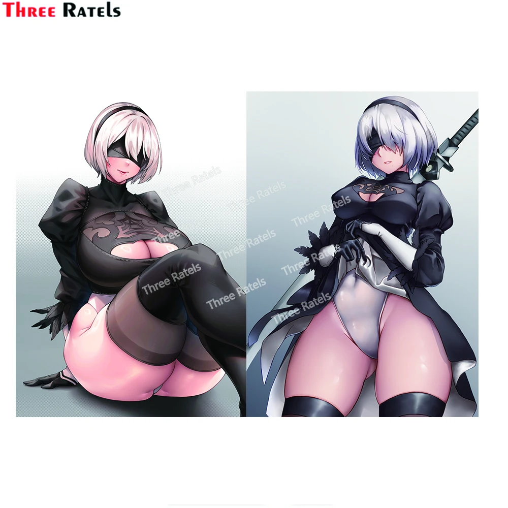 

Three Ratels H598 Yorha No 2 Type B Nier Sticker For Room Wall Toilet Mirror Decoration Funny Waterproof Material Sticker