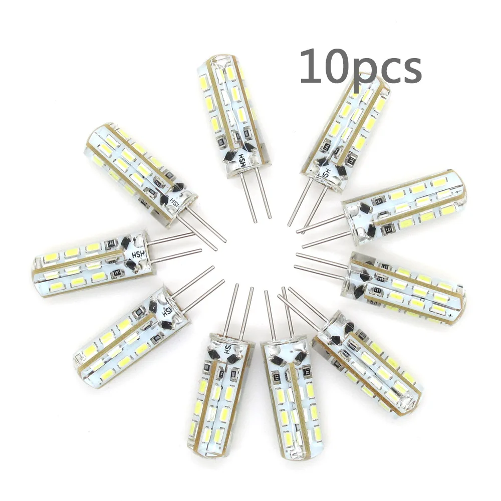

10pcs/lot G4 1W LED Bulb 24leds SMD3014 DC 12V Warm/Cold White Lights Replace 10W 20W Halogen Lamp For Home