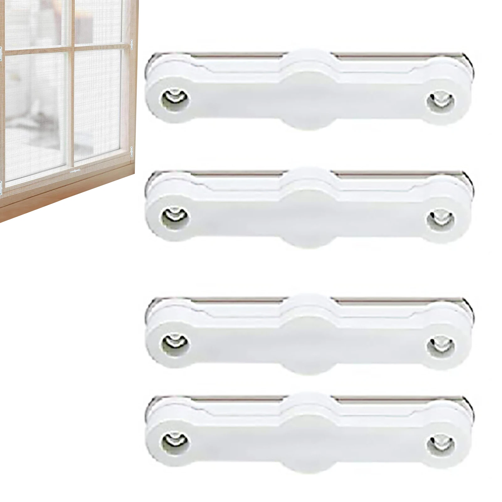 

Screen Window Buckle Easy To Use No Perforation Mesh Retainer Easy To Install Seamless Punch-Free Child-mother Buckle