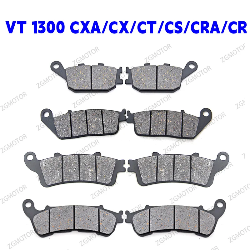 Фото Передние или задние тормозные колодки подходят для Honda VT 1300 CXA Fury ABS 2010-2017 2011 2012 2013 2014 2015 2016 VT1300 CX CTA CT CR CRA CS №1