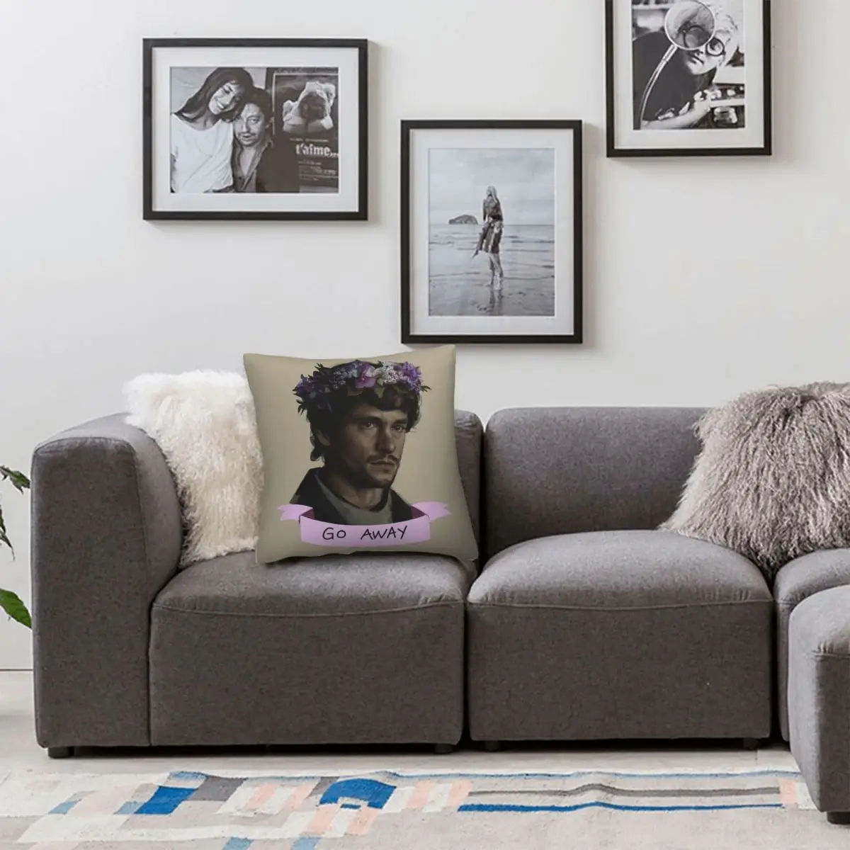 Квадратная наволочка Hannibal Buress Go Away полиэстер лен бархат креативный дизайн на