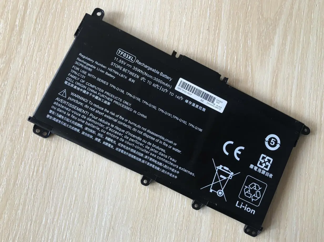 Аккумулятор TF03XL 920070-855 для HP Pavilion X360 15-CC665CL 15-CD040WM 15-CC123CL 14-CD1055CL 14-CD1021LA 17-AR050WM 14M-CD0XXX