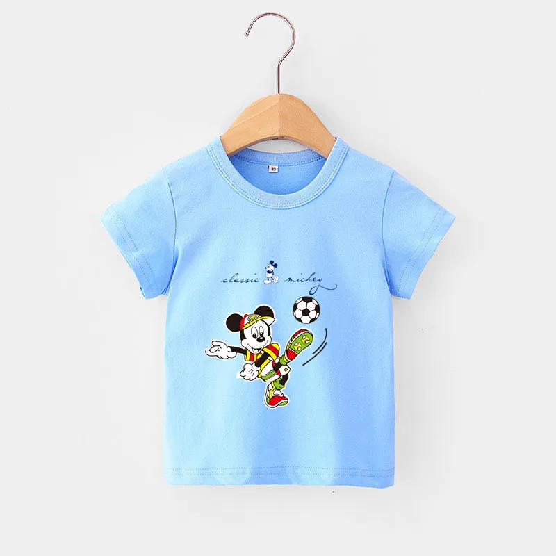 

Fashion Kids Clothes Summer Toddler Boys Outfits Teen 10 Year Children Short Sleeve Tee Tops Mickey Mouse Cartoon Shirts