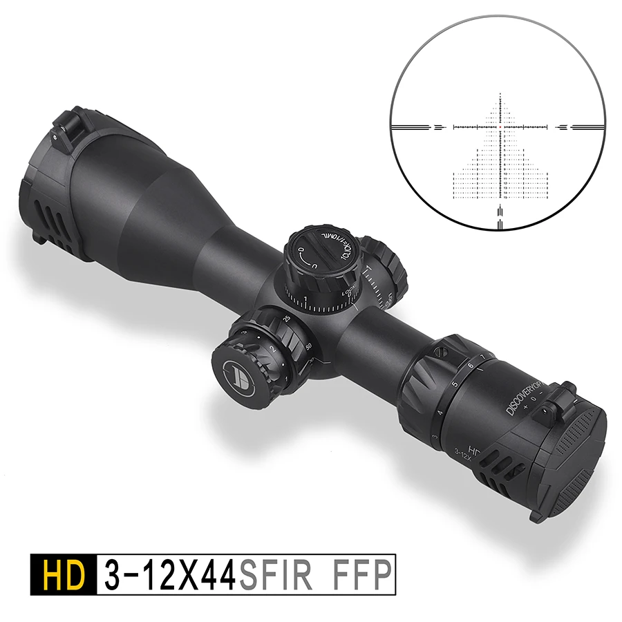 

Оптический прицел для винтовки Discovery HD 3-12X44 SFIR короткий FFP PCP страйкбольный диапазон Охотничья винтовка телескопический прицел