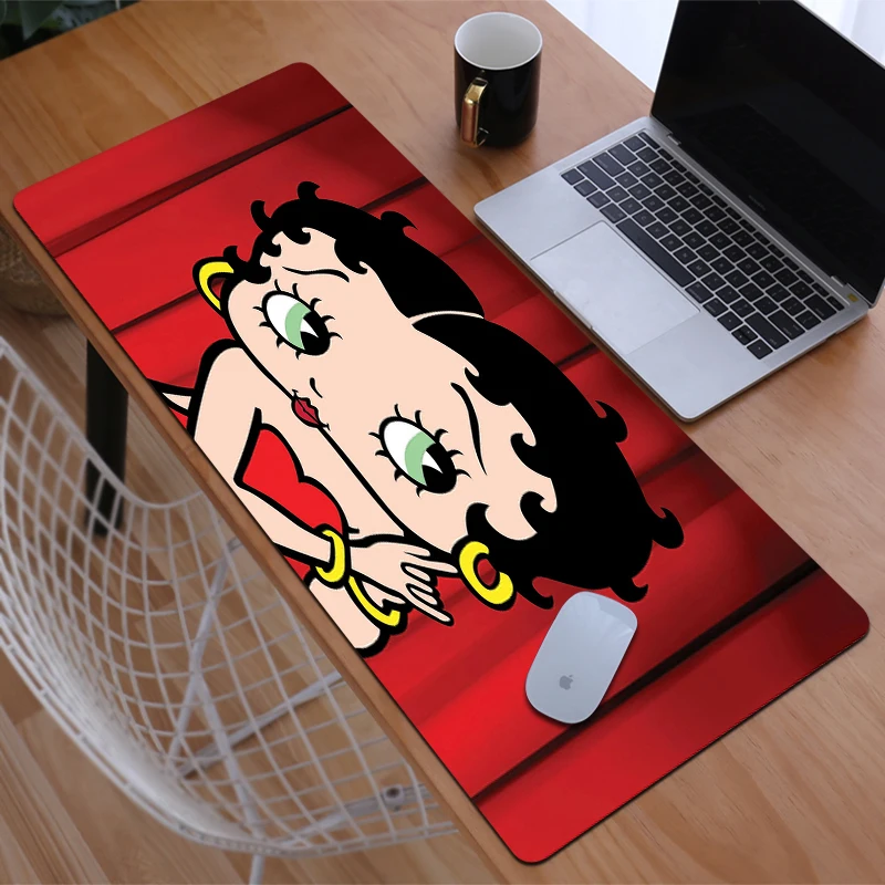 

Mousepad Gamer Boopes Bettyes Mouse Gaming Pc Accessories Non-slip Mat Mause Pad Mausepad Deskmat Mats Keyboard Cabinet Laptops