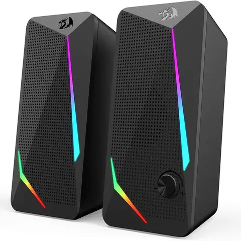 Настольная Колонка Redragon GS510 Waltz RGB, 2,0 каналов, компьютерная стереоколонка с 4 цветными светодиодными режимами подсветки, улучшенная