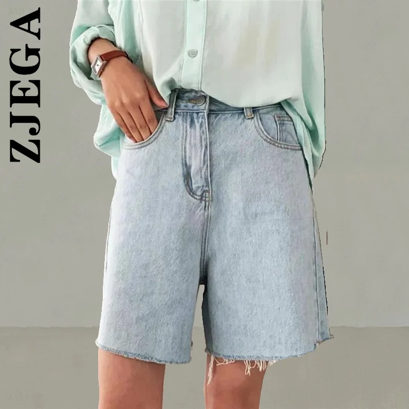 

Zjega Shorts Fashion Cotton Denim Shorts Jeans Streetwear Biker Shorts For Women Shorts Pant Chic Elegant Women's Pants Female