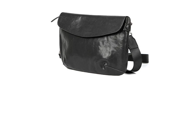 PNDME casual high-quality genuine leather men's crossbody bag designer luxury outdoor daily real cowhide black shoulder bag