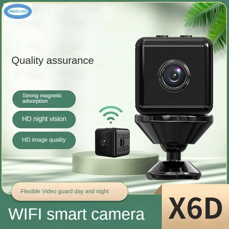 1080p HD беспроводная камера безопасности с ночным видением и Wi-Fi для умного дома, X6D