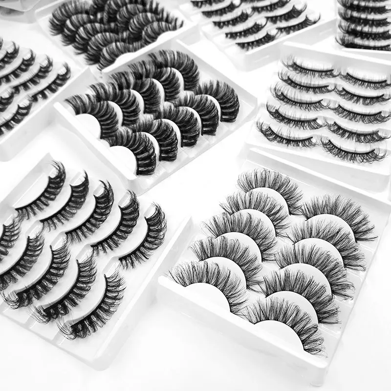 

Manufacturers Sell 5D Natural Thick Natural Curl Eyelashes 5 Pairs 18mm Pure Handmade Eyelashes Ladies Cosmetics Holiday Gifts