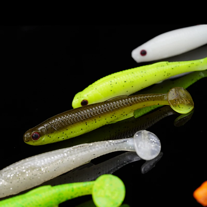 Фото Мягкая приманка FISHANT Fat Real Fish с Т-образным хвостом, 2,0/2,5/2,8 дюйма, плавающая приманка для дикой рыбалки, соревновательная рыбалка, окунь-мандаринка №3