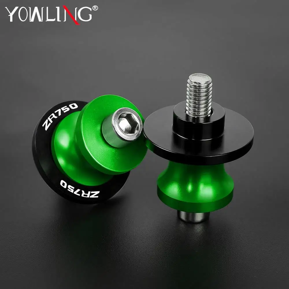 

For Kawasaki ZR750 ZR 750 ZEPHYR GENESIS 1991 1992 1993 M8 10MM Accessories Aluminum Swingarm Spools Slider Rear Stand Screws