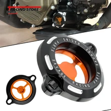 Motorcycle Engine Oil Filter Cover For 450 SXF XCW XCF 2012-2016 500 XC-W EXC SIX DAYS 2012-2018 Clearness Guard Cap Accessories