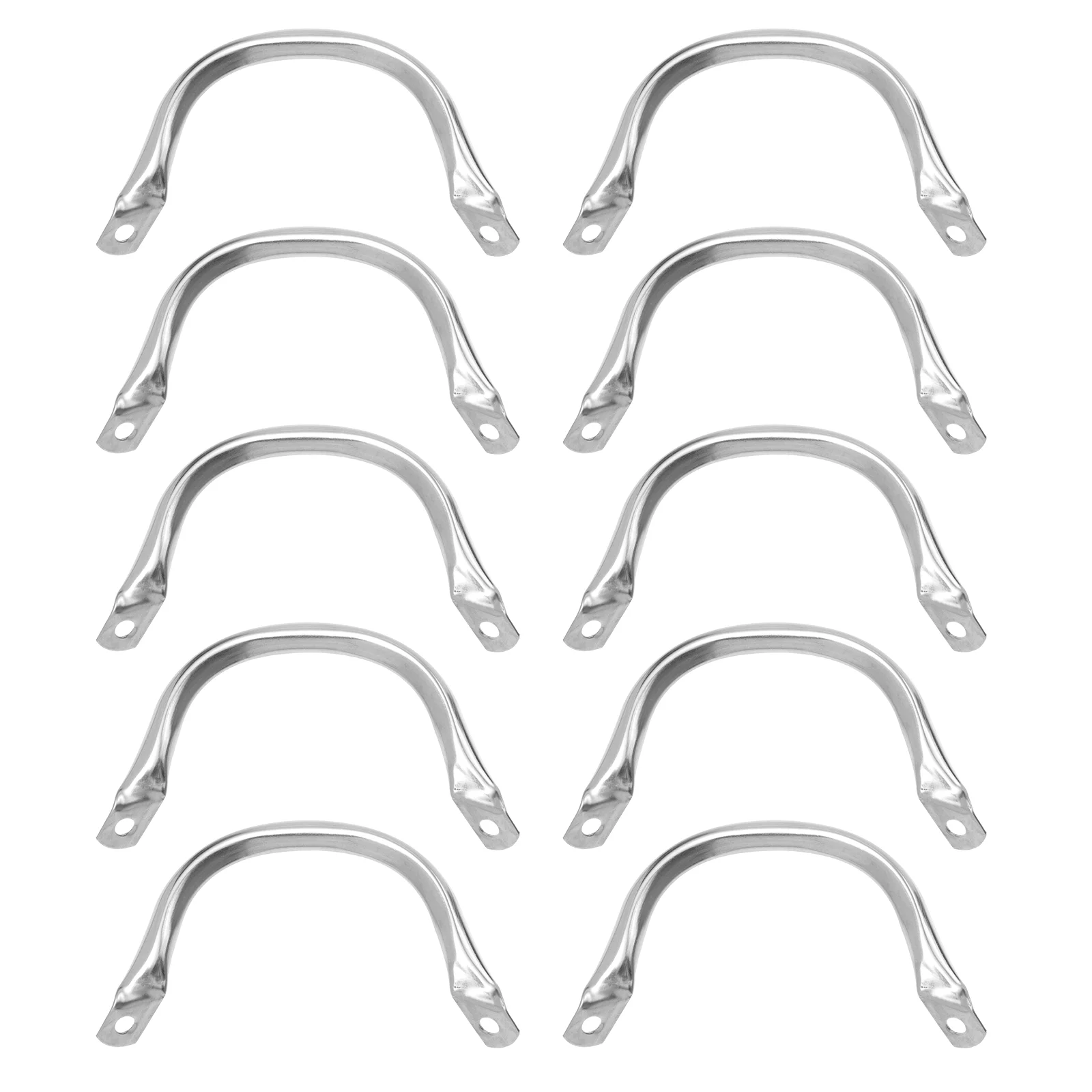 

10 Pcs Pipe Ear Accessories Pan Handle Replacement Cooking Utensils Pot Handles Stainless Steel