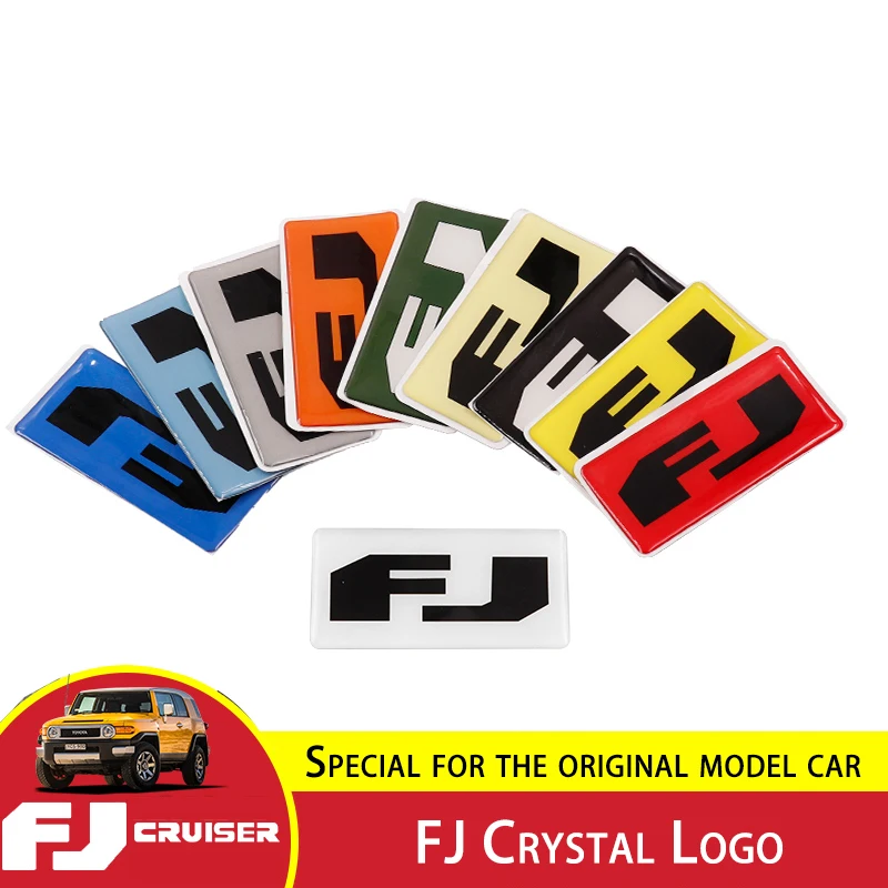 Automotive Interior Crystal Stickers For Toyota FJ Cruiser Gear Panel Decorative Stickers FJ Logo Patch Interior Accessories