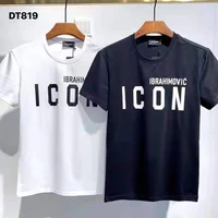 2022 new fashion mens d2 cotton casual short sleeved top t shirt men clothing dt819