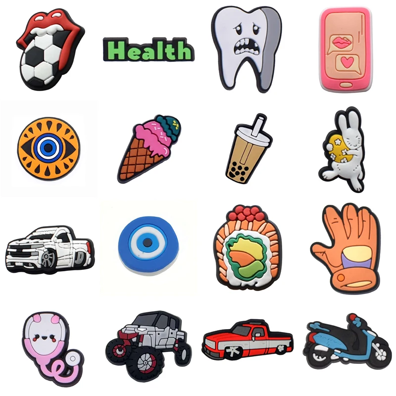 

Boy Decorations for Crocs Kids Gifts Wholesale Bulk Shoe Charms Set Jeans Packs Para Pins Women Charm Girl Men Shoes Accessories