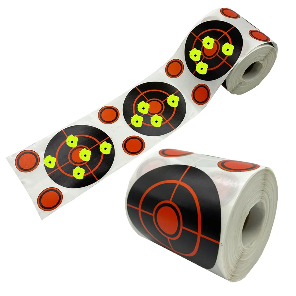 

200pcs Bullseye Splatter Targets 3 Inch Self Adhesive Reactive Paper Target Stickers For Shooting Hunting Training Equipment