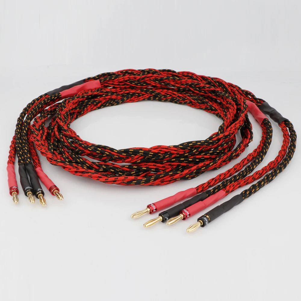 

Кабель Western Electric HIFI для аудиофилов, штекер «банан-банан», высококачественный кабель для европейской электроколонки, кабель для динамика, ау...