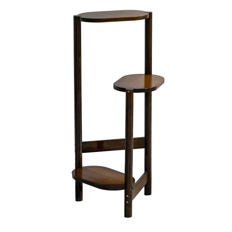 Бамбуковая подставка для растений угловая полка горшка комнатная лестница