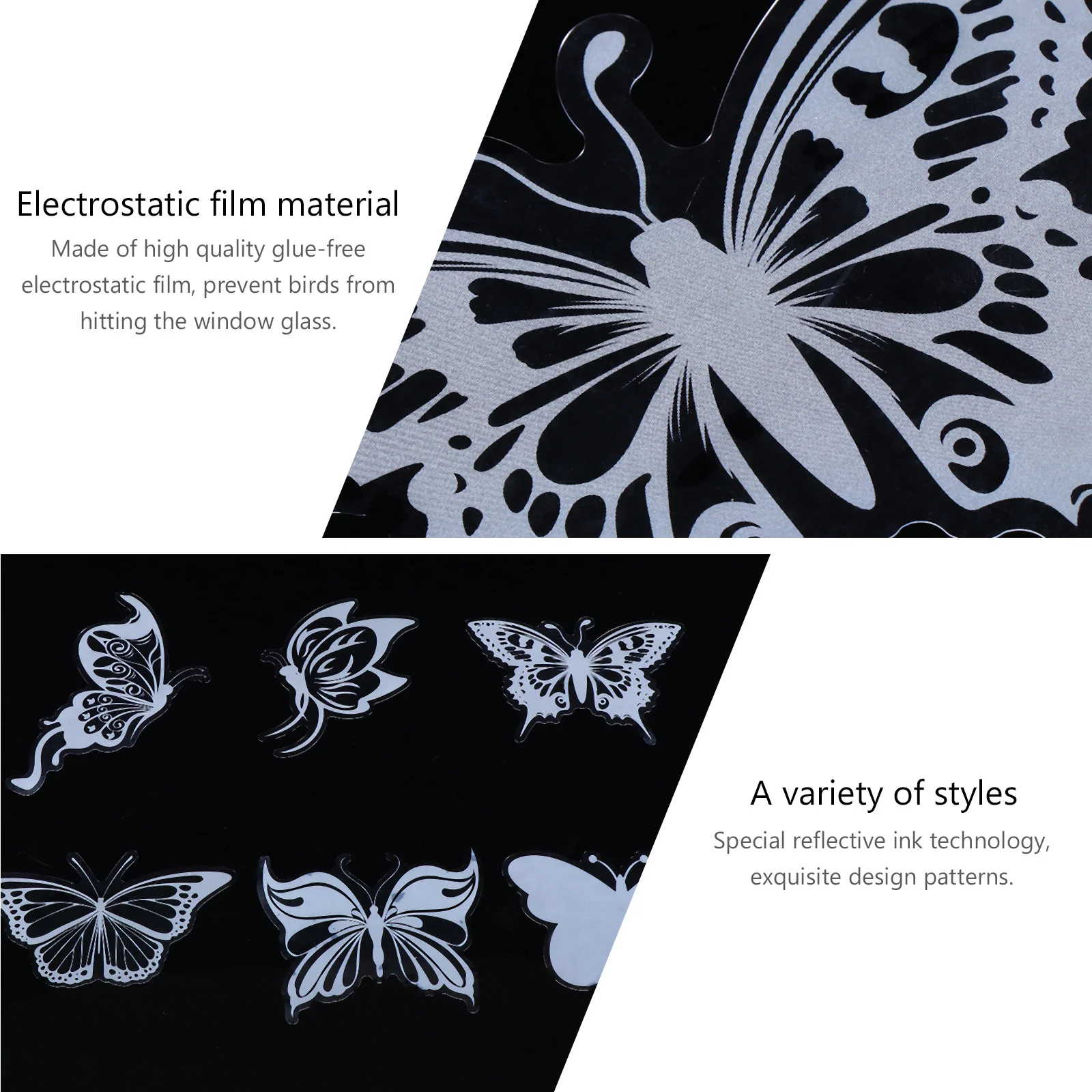 Наклейки против летающих птиц в форме листа полупрозрачные оконные наклейки для