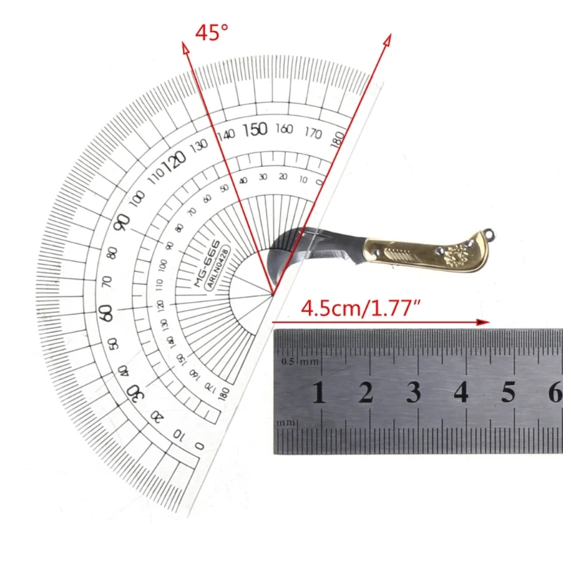 Маленький карманный брелок с резьбой в стиле ретро ​​тактический мини-складной