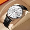POEDAGAR Men Watch Fashion High Quality Leather Watches Waterproof Luminous Week Date Top Brand Luxury Quartz Man Wristwatch 1