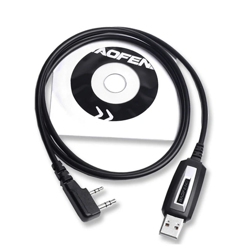 10PC for Baofeng Walkie Talkie UV-5R Serise BF-888S Kenwood Wouxun Accessories Kit  USB Programming Cable and Software CD