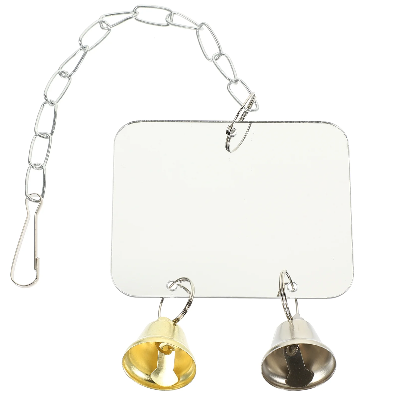 Зеркальные игрушки для птиц попугай клетки акриловые самонаслаждаются с