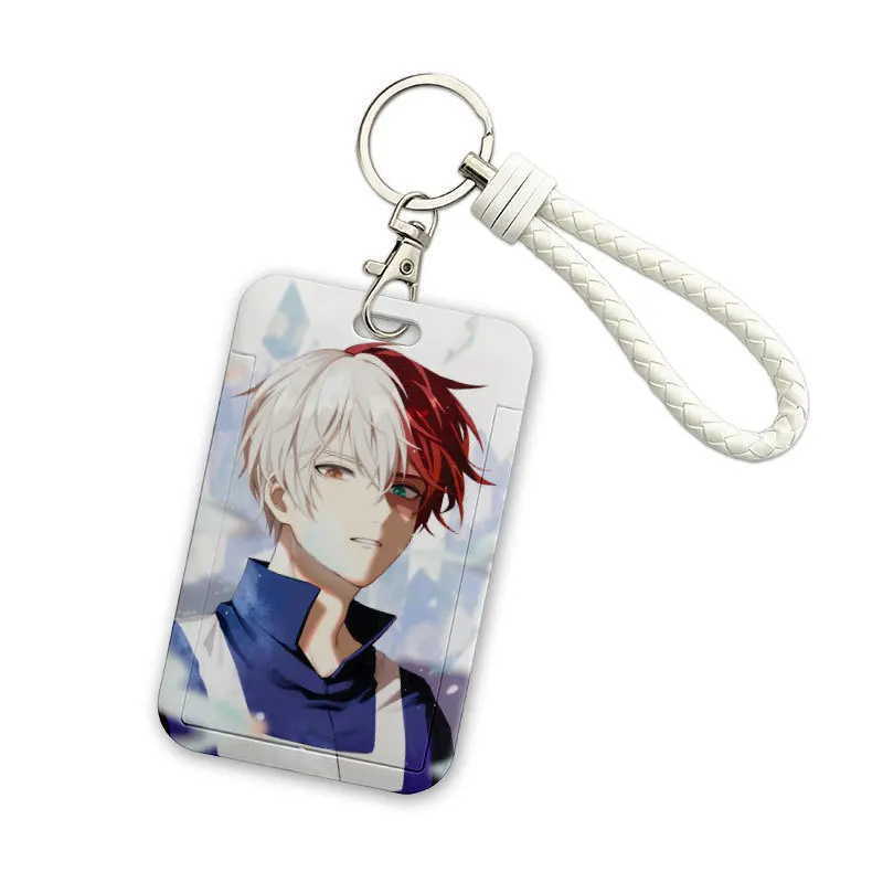 2023 New 110*70mm Japanese Anime My Hero Academia Lanyard ID Card Badge Holder with Keychain Keyring Gift