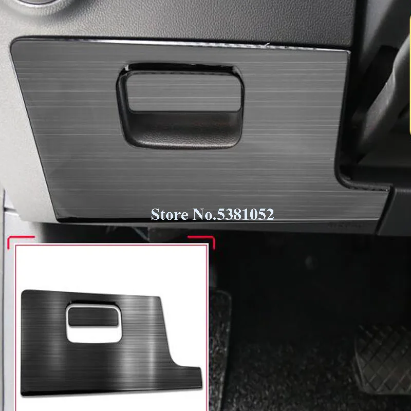 

For Volkswagen VW Jetta MK7 2019 2020 Chrome Carbon Fiber Master Co-Pilot Storage Box Sticker Car Styling Accessories